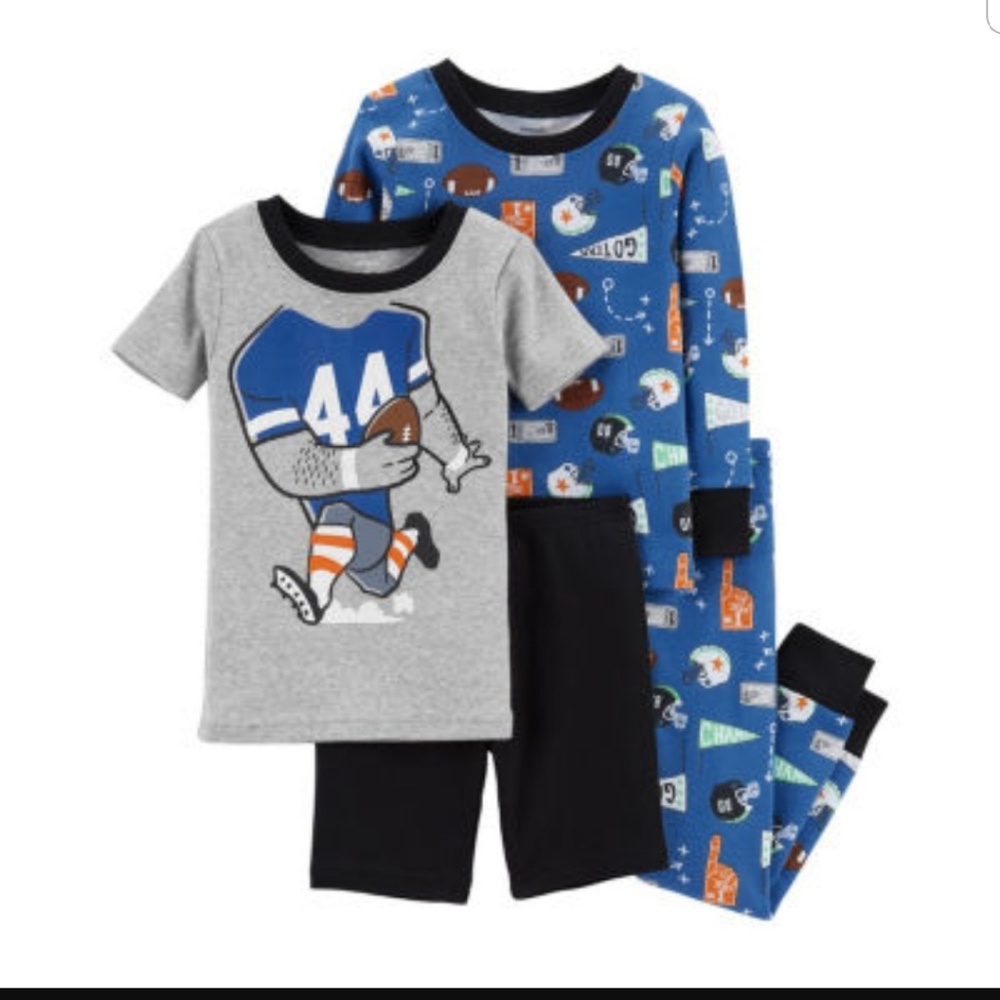 24m Football Pajama set NEW